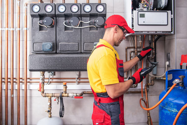 Commercial heating system breakdown support